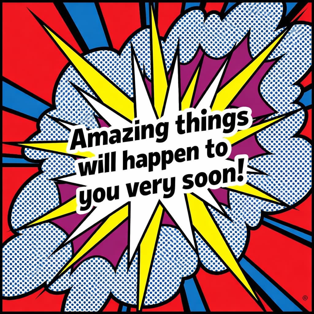 Amazing things will happen to you very soon